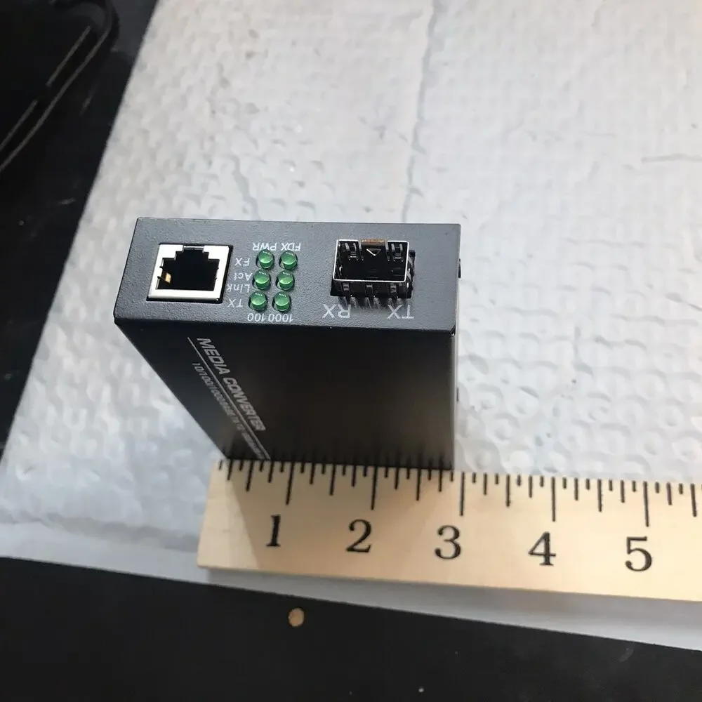 10/100/1000M Fast Ethernet Media Converter 1 RJ45 SFP Simplex Mode Transceiver